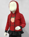 GIRLS PRINTED HOODIE - Polkadots - 13060AY-204690 - GIRLS PRINTED HOODIE