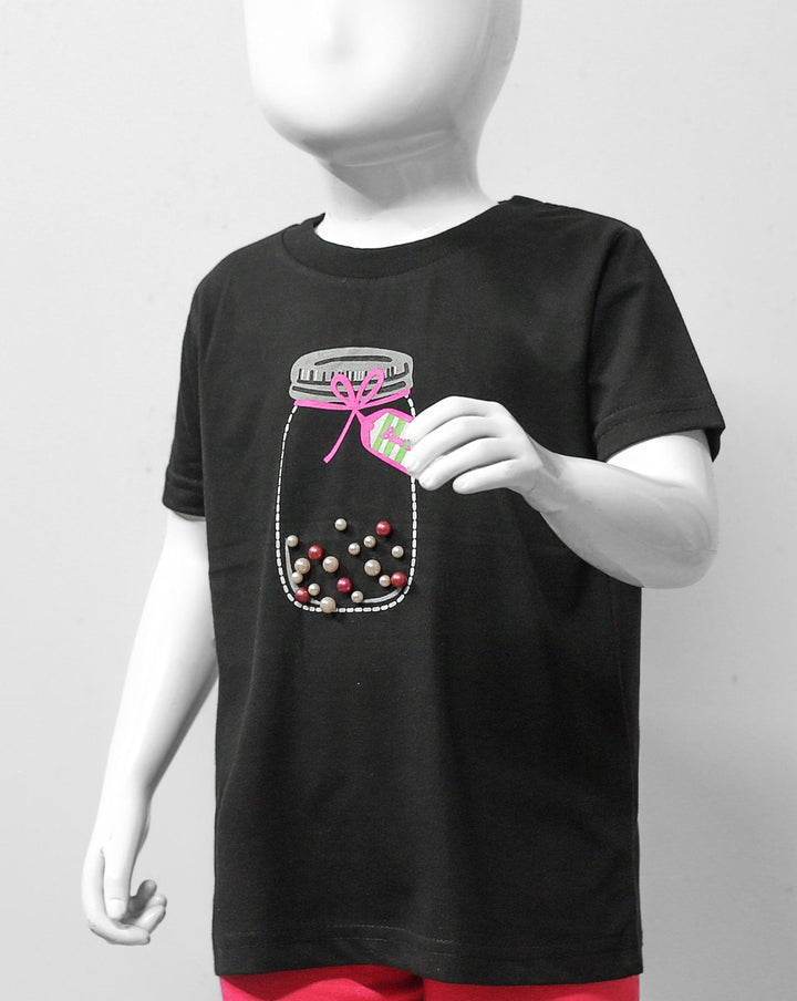 GIRLS PRINTED T-SHIRT - Polkadots - 11455HG-068347 - GIRLS PRINTED T-SHIRT