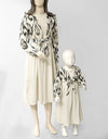 GIRLS SOLID MAXI WITH CHIFFON CROPPED JACKET - Polkadots - 12848HG-198680 - GIRLS SOLID MAXI WITH CHIFFON CROPPED JACKET