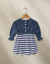 GIRLS STRIPE TOP - Polkadots - 12985AY-202861 - GIRLS STRIPE TOP
