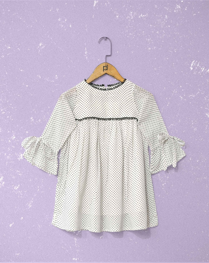 GIRLS STRIPE TOP - Polkadots - 12800PD-209745 - GIRLS STRIPE TOP