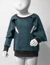 GIRLS SWEATSHIRT - Polkadots - 13076PD-205033 - GIRLS SWEATSHIRT