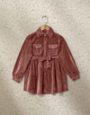 GIRLS VELVET TOP - Polkadots - 13066NS-204849 - GIRLS VELVET TOP