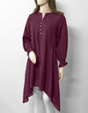 HIGH LOW TUNIC TOP - Polkadots - 12636HG-193964 - HIGH LOW TUNIC TOP