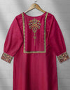 KHADDAR EMBROIDERED KURTI - Polkadots - 11532AMY-200866 - KHADDAR EMBROIDERED KURTI