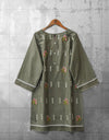 | KHADDAR EMBROIDERED KURTI | - Polkadots - 12164AMY-083620 - | KHADDAR EMBROIDERED KURTI |