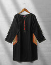 KHADDAR EMBROIDERED KURTI - Polkadots - 11470AMY-068510 - KHADDAR EMBROIDERED KURTI