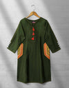 KHADDAR EMBROIDERED KURTI - Polkadots - 11470AMY-202579 - KHADDAR EMBROIDERED KURTI