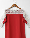 LACE TOP - Polkadots - 11071AY-060222 - LACE TOP