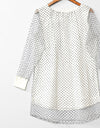 LAYERED NET TOP - Polkadots - 11713AY-198150 - LAYERED NET TOP