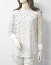 LAYERED NET TOP - Polkadots - 11713AY-198150 - LAYERED NET TOP