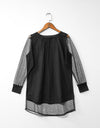 LAYERED NET TOP - Polkadots - 11713AY-198150 - LAYERED NET TOP