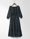 PRINTED CHIFFON FROCK - Polkadots - 12172AR6-199202 - PRINTED CHIFFON FROCK