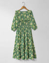 PRINTED CHIFFON FROCK - Polkadots - 12172AR6-199208 - PRINTED CHIFFON FROCK