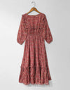 PRINTED CHIFFON FROCK - Polkadots - 12172AR6-199205 - PRINTED CHIFFON FROCK