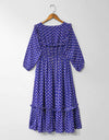 PRINTED CHIFFON FROCK - Polkadots - 12172PG7-199307 - PRINTED CHIFFON FROCK