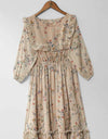 PRINTED CHIFFON FROCK - Polkadots - 12172AR6-199208 - PRINTED CHIFFON FROCK