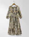 PRINTED CHIFFON FROCK - Polkadots - 12172AR6-199196 - PRINTED CHIFFON FROCK