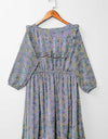 PRINTED CHIFFON FROCK - Polkadots - 12172PG5-194238 - PRINTED CHIFFON FROCK