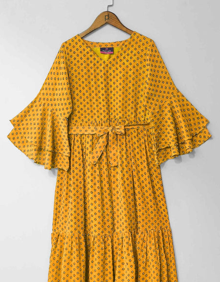 Ladies PRINTED Frock by POLKA DOT