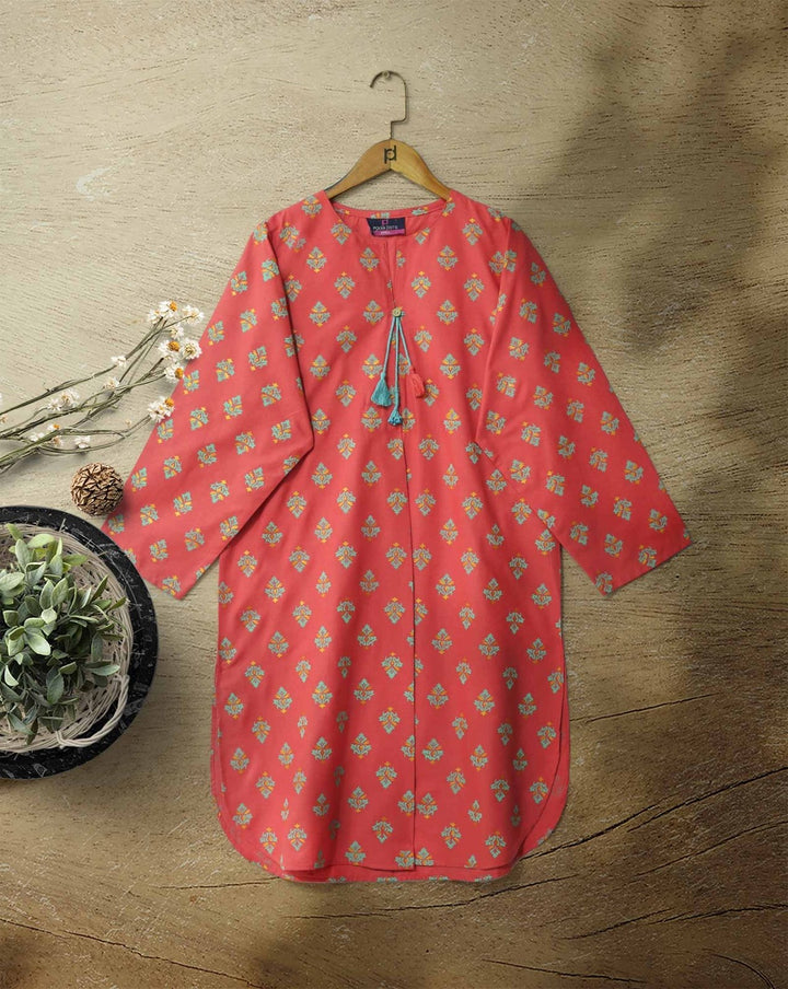 PRINTED KURTI - Polkadots - 13102HG-205660 - PRINTED KURTI