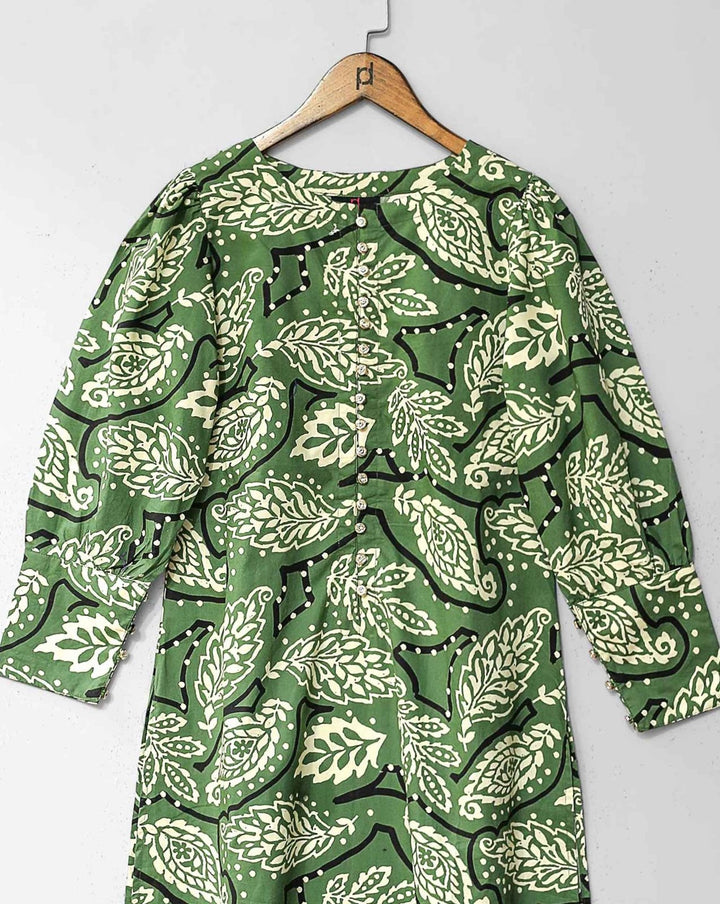 PRINTED KURTI - Polkadots - 12528PG2-205223 - PRINTED KURTI
