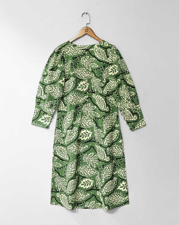 PRINTED KURTI - Polkadots - 12528PG2-205220 - PRINTED KURTI