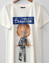 PRINTED T SHIRT - Polkadots - 10769PD-067178 - PRINTED T SHIRT