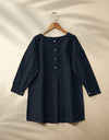 SOLID TUNIC TOP - Polkadots - 12613HG-193580 - SOLID TUNIC TOP