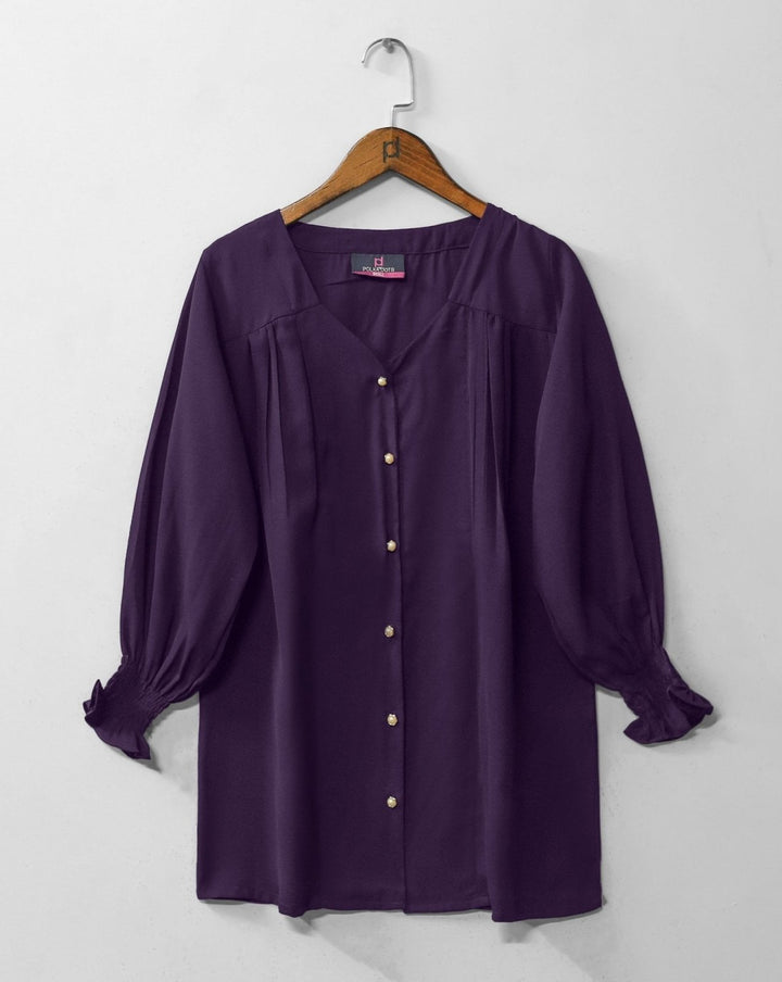 SOLID TUNIC TOP - Polkadots - 10929HG-057548 - SOLID TUNIC TOP