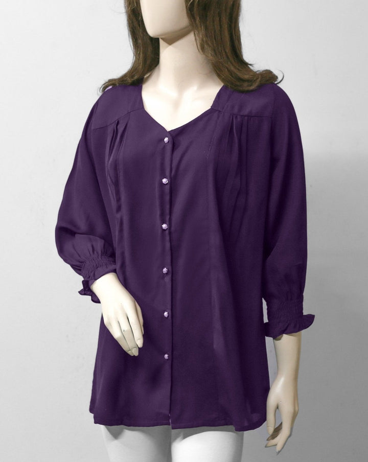 SOLID TUNIC TOP - Polkadots - 10929HG-057545 - SOLID TUNIC TOP