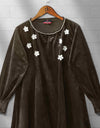 VELVET 3D FLOWER TOP - Polkadots - 12308AY-200407 - VELVET 3D FLOWER TOP