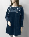 VELVET 3D FLOWER TOP - Polkadots - 12308AY-200404 - VELVET 3D FLOWER TOP
