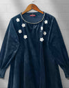 VELVET 3D FLOWER TOP - Polkadots - 12308AY-200404 - VELVET 3D FLOWER TOP