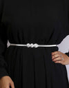 WOMEN METAL WAIST BELT - Polkadots - 13164NJ-206512 - WOMEN METAL WAIST BELT
