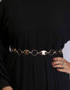 WOMEN METAL WAIST BELT - Polkadots - 13160NJ-206504 - WOMEN METAL WAIST BELT