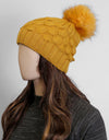 WOOLEN BEANIE HAT - Polkadots - 13193LIC-206958 - WOOLEN BEANIE HAT