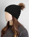 WOOLEN BEANIE HAT - Polkadots - 13193LIC-206956 - WOOLEN BEANIE HAT