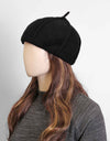 WOOLEN BERET HAT - Polkadots - 13195LIC-206961 - WOOLEN BERET HAT
