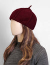 WOOLEN BERET HAT - Polkadots - 13195LIC-206963 - WOOLEN BERET HAT