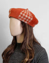WOOLEN BERET HAT - Polkadots - 13197LIC-206968 - WOOLEN BERET HAT