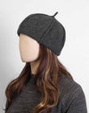 WOOLEN BERET HAT - Polkadots - 13195LIC-206962 - WOOLEN BERET HAT