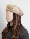 WOOLEN BERET HAT - Polkadots - 13197LIC-206969 - WOOLEN BERET HAT